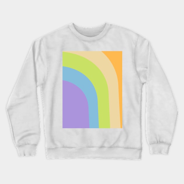 Boho positive aura rainbow pattern Crewneck Sweatshirt by Word and Saying